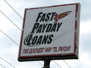 payday loans sign